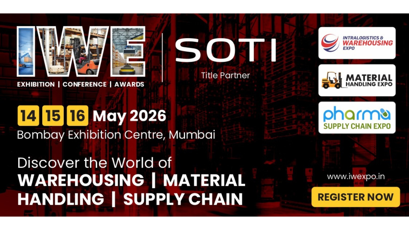 IWE Mumbai 2026 | Intralogistics & Warehousing Expo