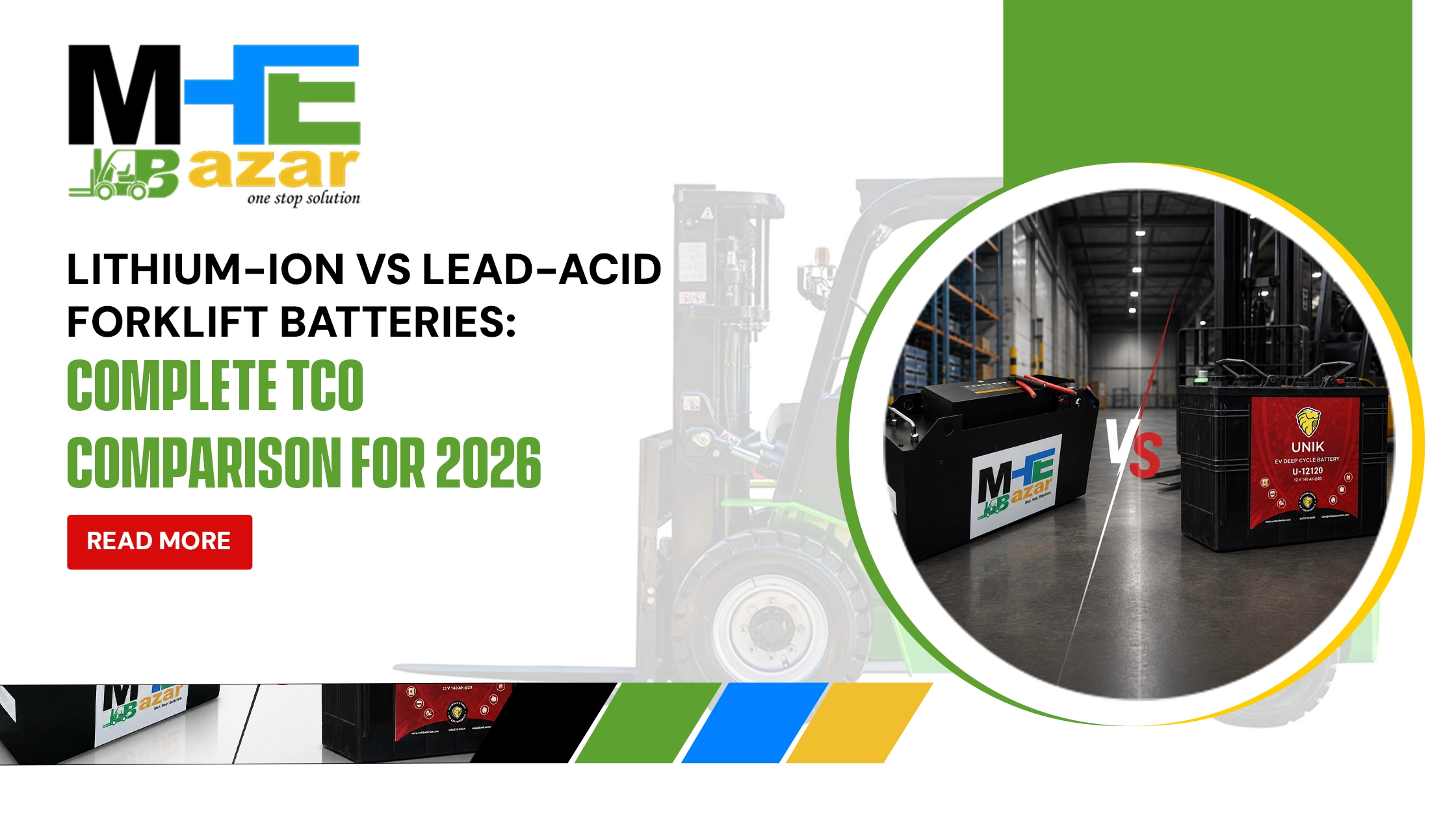 Lithium vs Lead-Acid Forklift Batteries: 2026 Cost Guide